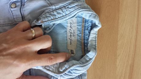 Košeľa riflova, h&m,80