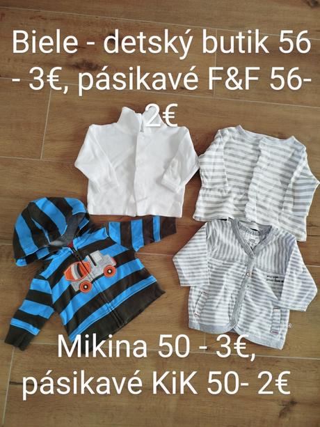 Oblečenie pre novorodenca, 50–62