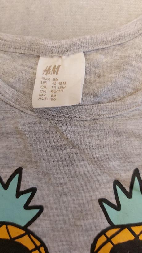 Tričko "mačka" h&m 74, h&m,86
