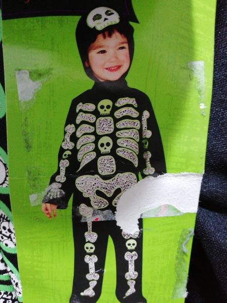 Kostra kostým karneval halloween 6/9mes.,