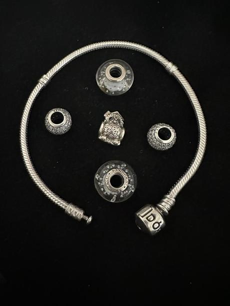 Súprava náramok 20 cm s korálkami zn. pandora, pandora