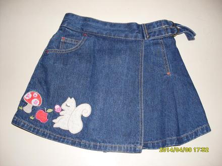 Riflová suknička, 86