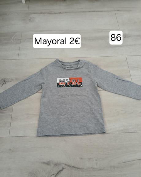 Chlapčenske tričko s dlhým rukávom 86 mayoral, mayoral,86