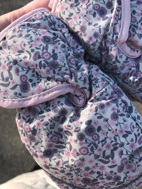 Krásne rukavičky hm kvietkové 92-98, h&m,98