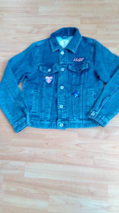 Rifľová bunda, h&m,152