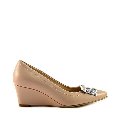 Lodičky kožené na kline, nové, 36