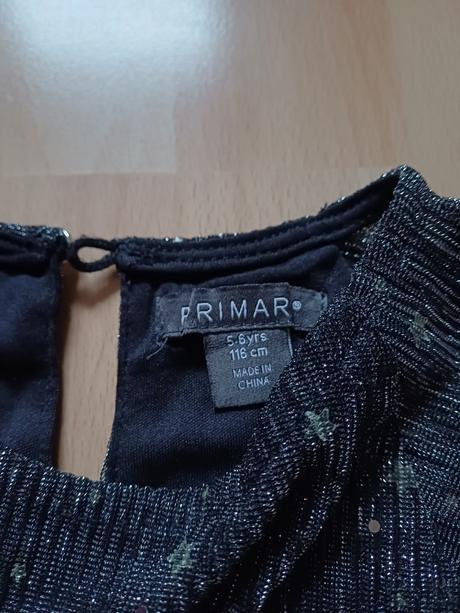 Krásne trblietave šaty, primark,116