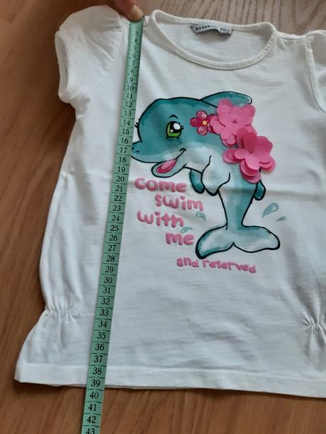 Nohavice h&m + tričko reserved, h&m,104