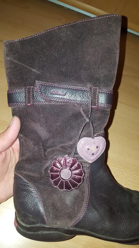 Kožené čižmy clarks, č.32, clarks,32