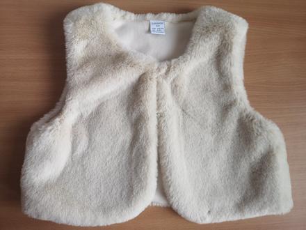 Vesta z kožušiny v. 122/128, 128