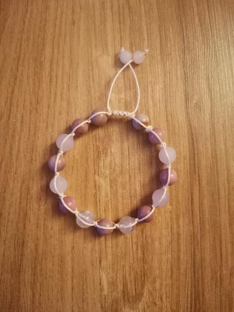 Rodonit náramok z minerálov ro,