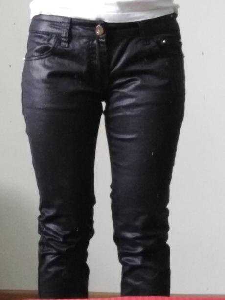 Lesklé nohavice 36/38, m