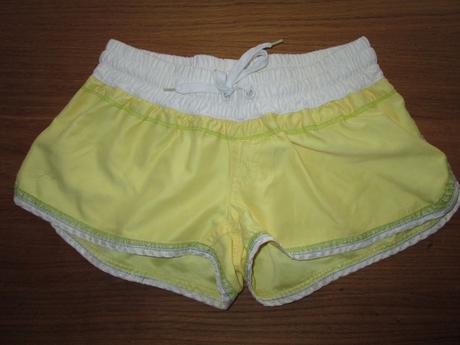 Dámske žlté šortky, s