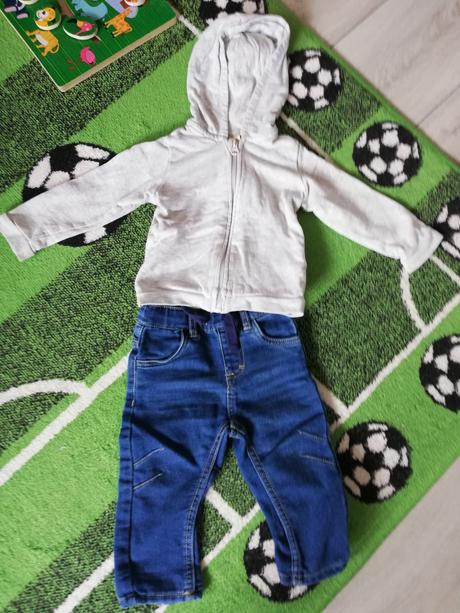 Detská mikina a rifle, lupilu,80