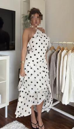 Bodkované midi šaty h&m, h&m,l
