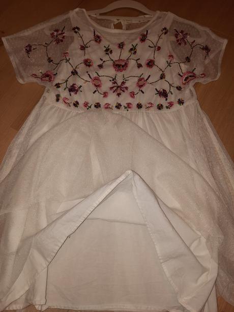 Transparentne saty s kvetmi, zara,134