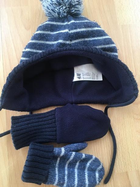 Set čiapka rukavice pre dvojičky 86, 86