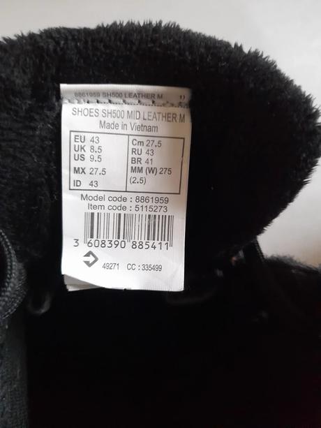 Kožené zateplené pánske topánky quechua, quechua,43