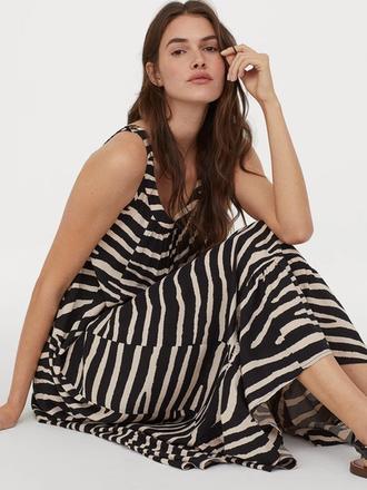 Letné maxi šaty h&m 34/36, h&m,34 / xs