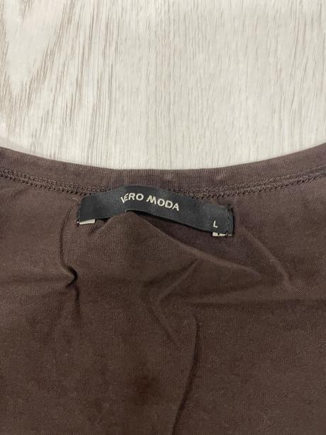 Tričko s výstrihom do v, vero moda,l