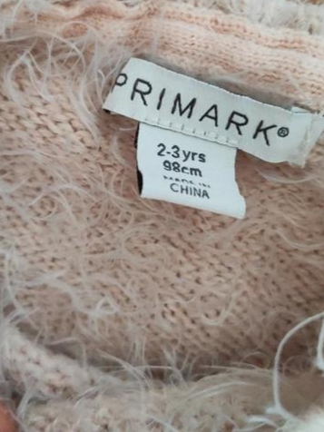 Huňatý svetrík s jednorožcom, primark,98