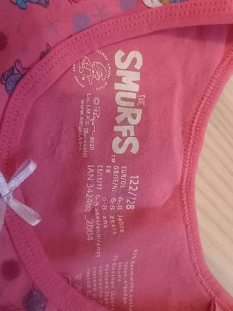 Originálne tričko šmoulinka h&m, h&m,122