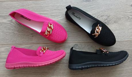 Ruzove a cierne mokasiny, 36 - 41