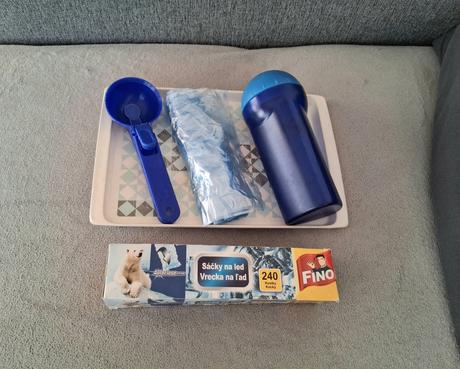 Tácka naberačka pohár sáčky na ľad šejker nádoba, 