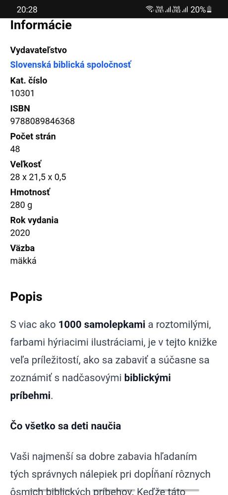 Biblické príbehy s 1000 samolepkami, 