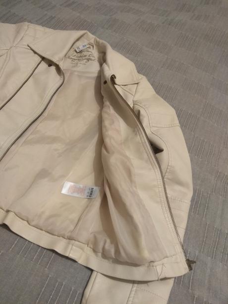 Kožená bundička, denim,36