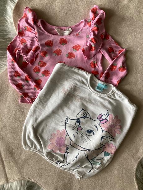 Mikinka a jahôdkové tričko 92, h&m,92