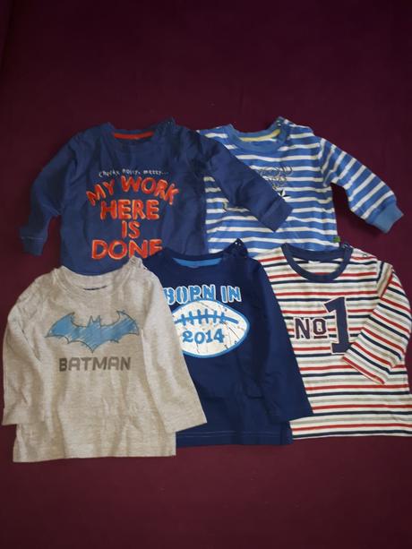 Detske mikiny a tricka 5 kusov, f&f,68