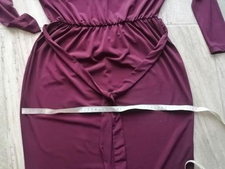 Bordové šik šaty lindex, vxs-s, lindex,s