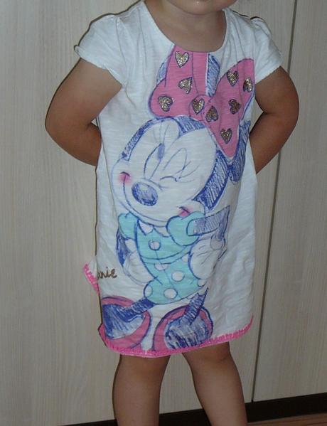 Pyžamo / nočná košela minnie, 6-12m, f&f,80
