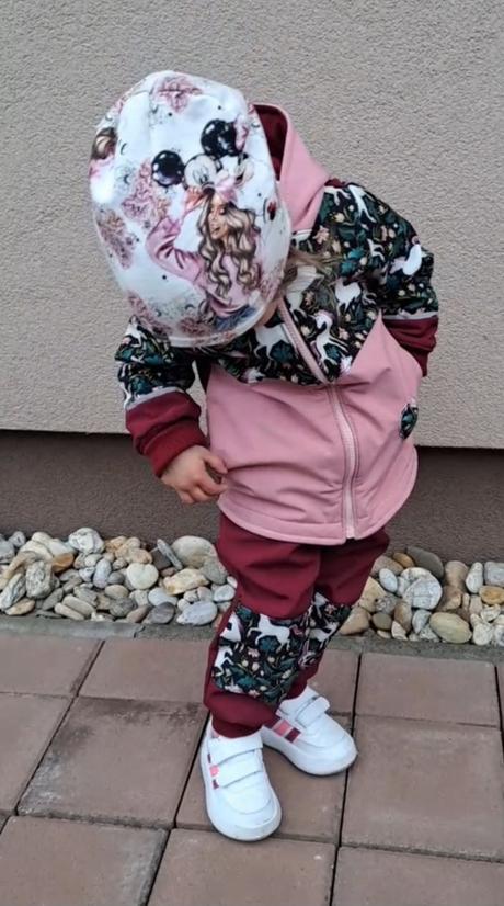 Softshellova súprava jednorožec, 92 / 98 / 104