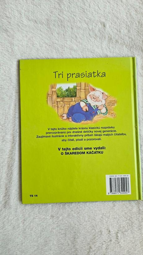 Detská kniha 'tri prasiatka',