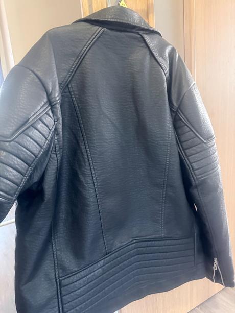 Pánsky nenoseny koženkový kabát, xl