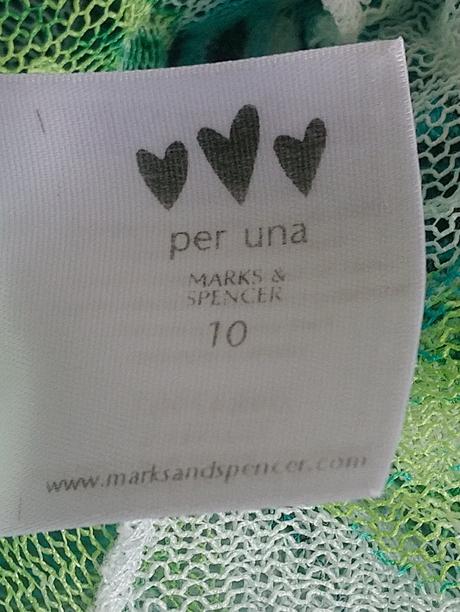 Dámsky farebný dierkový top s motýlmi, per una, marks & spencer,s