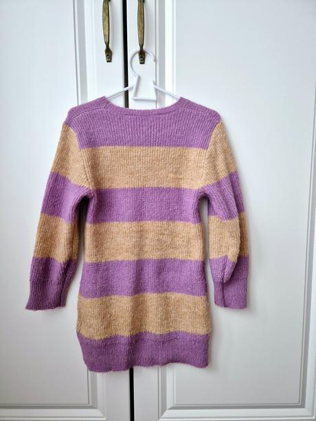 H&m teplé dievčenské šaty veľ.98/104, h&m,104