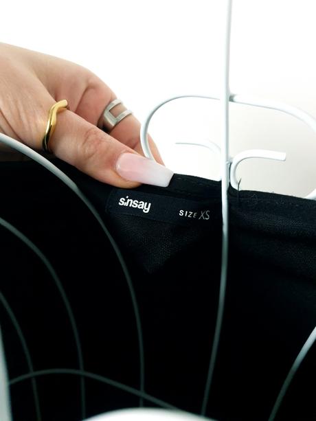 Čierne šaty xs, sinsay,xs