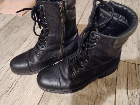 Kožené čižmy pepe jeans, pepe jeans,38