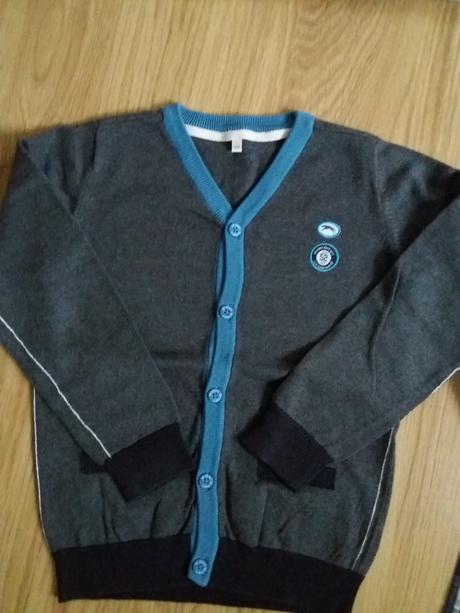 Príležitostný sveter do v zn. palomino a košeľa, palomino,128