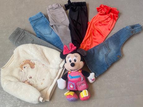 Zateplené legíny, rifle, elegantné tepláky, 98