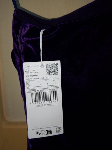 Mango kombinéza samet lila, mango,s