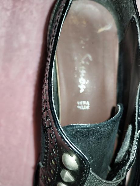 Čierne dámske mokasíny - oxfordky, 38