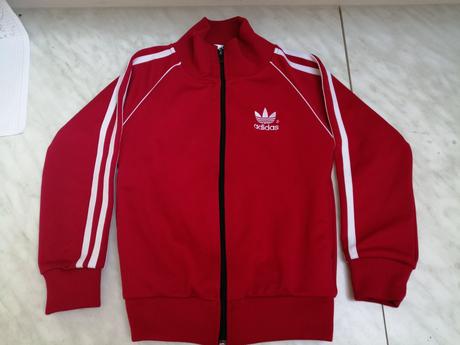 Mikinka červená  vel. 116-122, 116