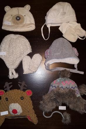 6x ciapky ciapka zima, <50