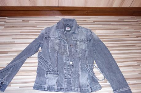 Predám sivý jeanskový kabátik, colours of the world,l