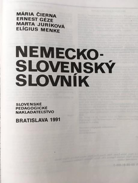 Nemecko-slovensky slovnik - perfektny stav, 