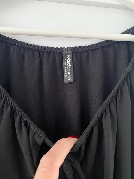 Čierny top, madonna,xl